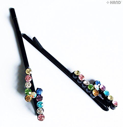 Assorted designs of hair pins with sparkling crystals