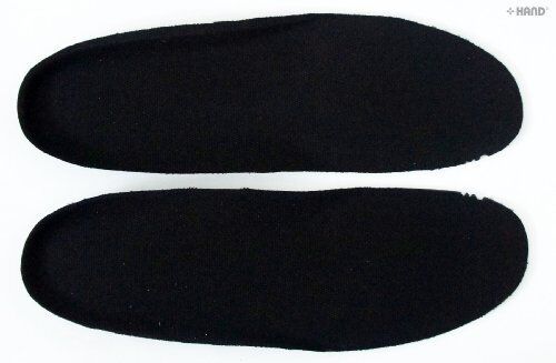Two pairs of black PU men's insoles in Size UK 12