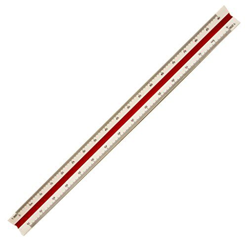 3030 H0910 Professional Metric Triangular Ratio Scale Ruler 30 cm - 1:100, 1:200, 1:250, 300, 1:400, 1:500 Scales