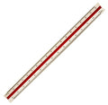 Professional metric triangular ratio scale ruler with clear markings.