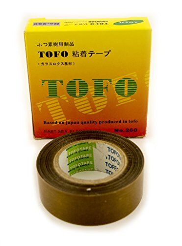 Close-up of the PTFE coated surface of the adhesive tape