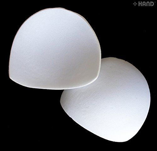 Bra pads in a package, showcasing their shape and design.