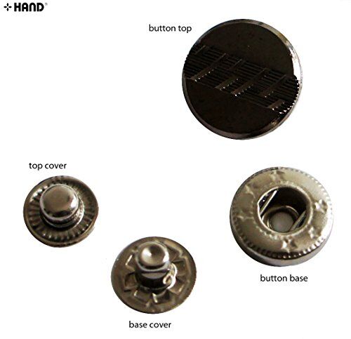 20 Sets of Dark Copper Press Stud Buttons - 17 mm
