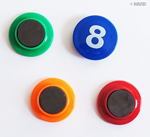 Magnetic numbers 0-9 arranged neatly for educational use