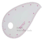 Flexible metric sleeve curve ruler for pattern making