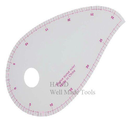 Flexible metric sleeve curve ruler for pattern making