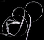 20m Gold/Silver Craft DIY Wedding Metallic Ribbon - Assorted Styles and Width (FS04 5mm Silver Sheer)