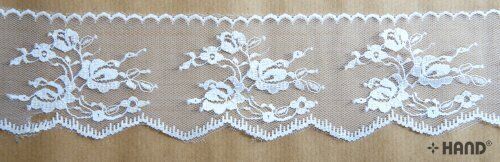 Close-up of NO.3501 fine lace border in white colour