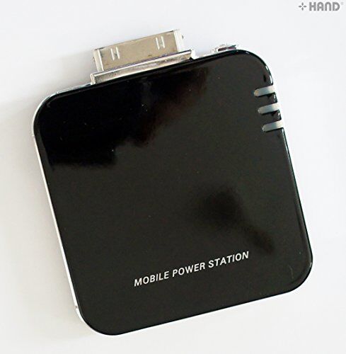 Power bank standing next to an iPad for size reference