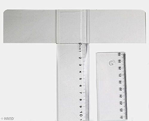 Close-up of the TR100 1000mm T Square acrylic ruler.