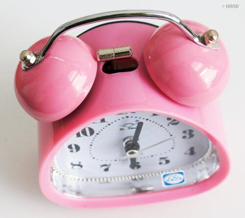 Back view of the extremely silent quartz alarm clock
