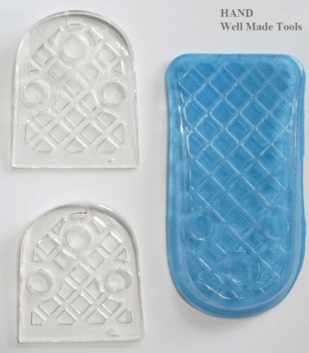 Heel lift inserts placed inside a stylish shoe for comfort