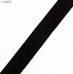 H7075/25S black satin elastic binding on a spool