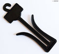 Pack of 10 plastic black shoe slipper display hangers