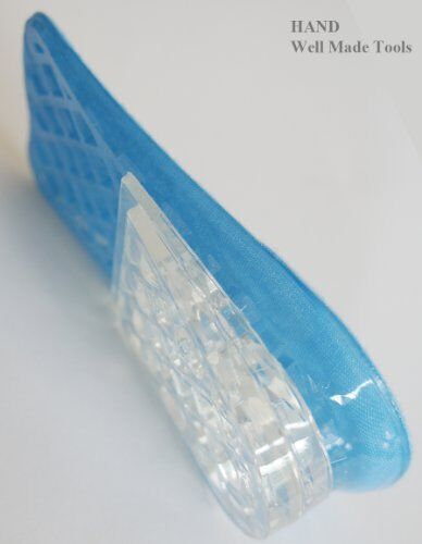 Silicone heel lift inserts stacked to show five layers