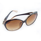 Stylish sunglasses displayed on a neutral background