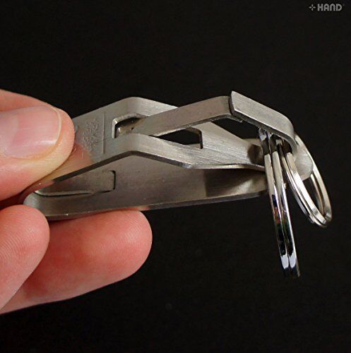 Metal wide belt loop hook keyring buckles displayed with measuring tape.