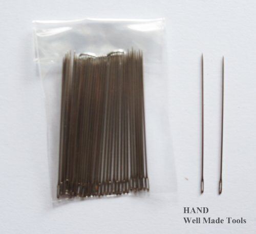 Pack of 30 C6 easy to thread thin sewing needles, 4.2cm long.