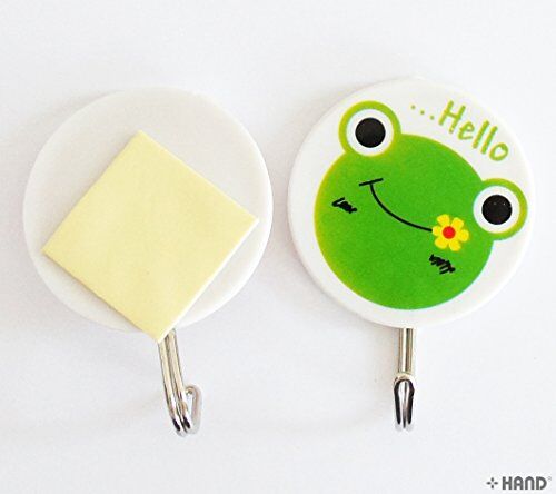 Close-up of a self-adhesive hook featuring a cartoon design