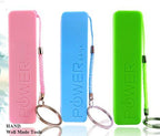 Battery charger placed inside a bag for convenience.