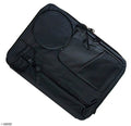 Black A2 folded backpack portfolio front view
