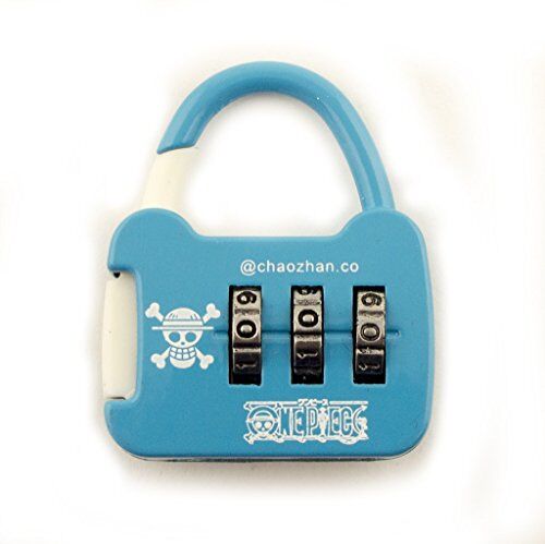 Manga Colourful 3 Digit Combination Padlock for Your School, Home, Locker, Bag, Diary - It's My Secret - Blue