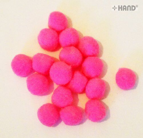 A Jumbo Pack of POM POMS Appx 1000 pcs- 20 mm (Bright Pink)