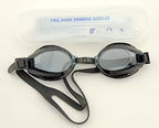 YG-7008 Black Swimming Goggles - Ergonomic Design with 100% U.V. Protection and Anti-Fog Coating