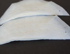 NO.001 White Premium Thin Canvas 13mm Thickness Lined Shoulder Pads x 2 Pairs
