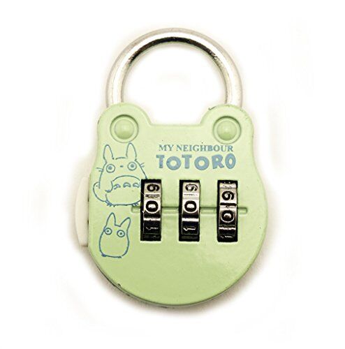 My Neighbour Totoro Colourful 3 Digit Combination Padlock for Your School, Home, Locker, Bag, Diary - It's My Secret - Pastel Green