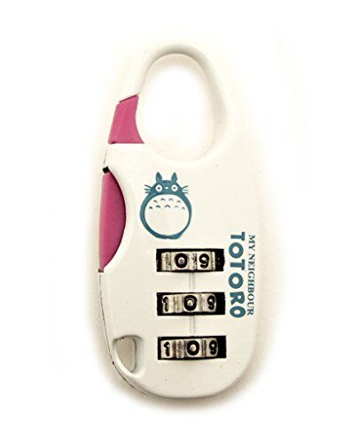 My Neighbour Totoro Colourful 3 Digit Combination Padlock for Your School, Home, Locker, Bag, Diary - It's My Secret - White