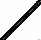 Elegant Black and Silver Craft DIY Party Ribbon Trim - Assorted Width and Styles (NO.FBS01 Velvet 10mmx20m)