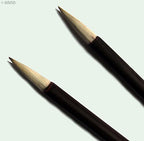 Close-up of the bristles of the sumi brushes showing their quality