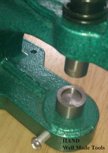 Three sizes of tips for hand punch eyelet maker and button presser.
