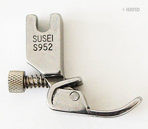 Close-up of the adjustable back screw on the gathering foot