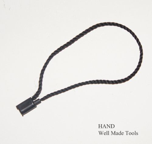 Close-up of nylon string snap lock mechanism