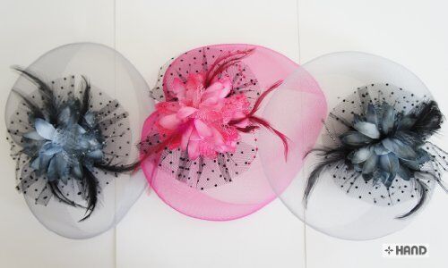 Display of assorted feather accessories for headdresses