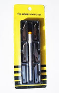 7-piece hobby knife set featuring an art knife and spare blades.