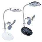 USB LED lamp and fan combination for desktop use