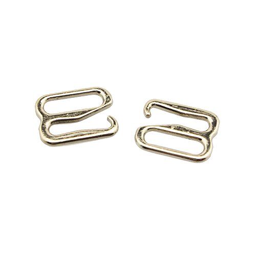 Pack of 50 metal lingerie hooks displayed on a white background.