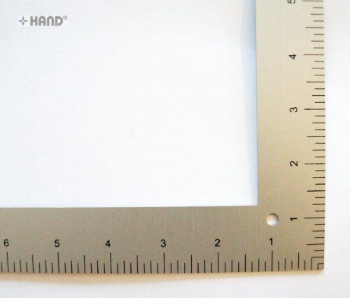 NO.5124A L Squares Double sided Precisely Marked Aluminium Ruler 24x14 inch