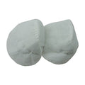 Two pairs of white reglan ladies' shoulder pads displayed.