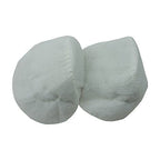 Shoulder pads alongside sewing tools for garment design.