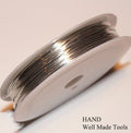 Roll of fine silver wire for bead crafting, size 0.3mm.