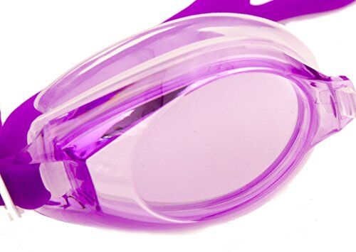 YG-7008 Violet Swimming Goggles - Ergonomic Design with 100% U.V. Protection and Anti-Fog Coating