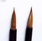Close-up of the bristles on the Sumi brushes