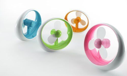 Art Deco style USB desk fan in elegant design