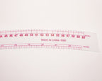 Close-up of the trousers shape on the curve ruler