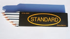 12 Non-Sharpening Wax China Marker Pencil, White Colour 17cm