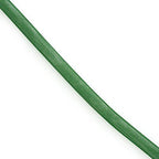 Close-up of 8 mm diameter emerald green millinery trim.